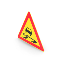 Finnish Slippery Road Sign PNG & PSD Images