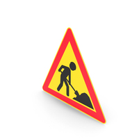 Finnish Road Works Sign PNG & PSD Images