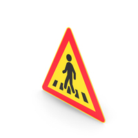 Finnish Pedestrian Crossing Sign PNG & PSD Images