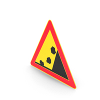 Finnish Falling Rocks Sign PNG & PSD Images