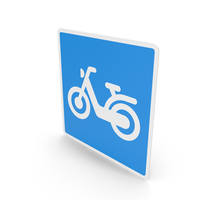 Danish Recommended Route for Mopeds Sign PNG & PSD Images