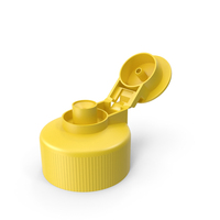 Open Flip Top Cap Yellow PNG & PSD Images