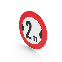 German Width Limit Sign PNG & PSD Images