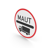 German Toll Road for Heavy Lorries Sign PNG & PSD Images