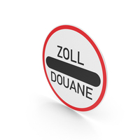 German Stop – Customs Sign PNG & PSD Images