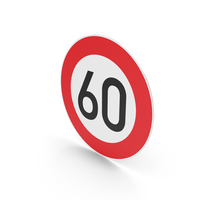 German Speed Limit Sign PNG & PSD Images