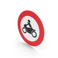 German No Motorcycles Sign PNG & PSD Images