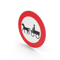 German No Animal Drawn Vehicles Sign PNG & PSD Images