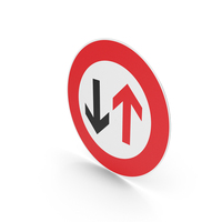 German Give Way To Oncoming Traffic Sign PNG & PSD Images