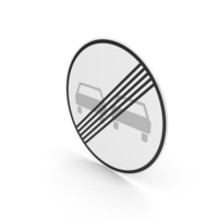 German End Of No Overtaking Sign PNG & PSD Images