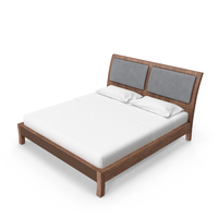 Upholstered Sleigh Bed PNG & PSD Images