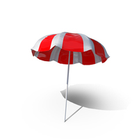 Red Beach Parasol PNG & PSD Images