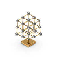 Molecular Silver Prism PNG & PSD Images