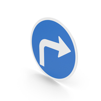 Icelandic Sign Turn Right PNG & PSD Images