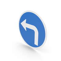 Icelandic Sign Turn Left PNG & PSD Images