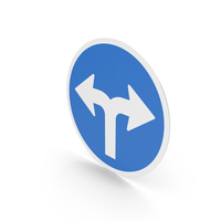 Icelandic Sign Turn Left Or Right PNG & PSD Images