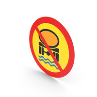 Icelandic Transport Of Water Polluting Substances Prohibited Entry Sign PNG & PSD Images