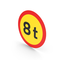Icelandic Total Weight Limit Sign PNG & PSD Images