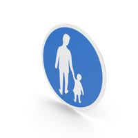 Icelandic Pedestrian Path Sign PNG & PSD Images