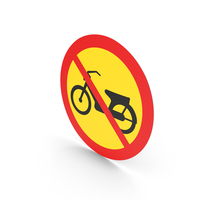 Icelandic Mopeds Prohibited Entry Sign PNG & PSD Images