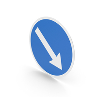 Icelandic Keep Right Sign PNG & PSD Images