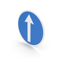 Icelandic Go Straight Sign PNG & PSD Images