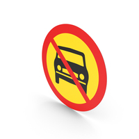 Icelandic Cars Prohibited Entry Sign PNG & PSD Images