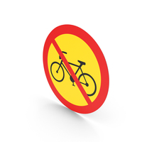 Icelandic Bikes Prohibited Entry Sign PNG & PSD Images