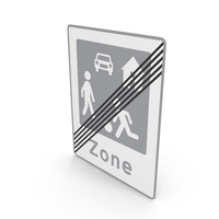 Danish Sign End Of Living Street PNG & PSD Images