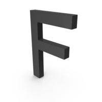 Black Uppercase Letter F PNG & PSD Images