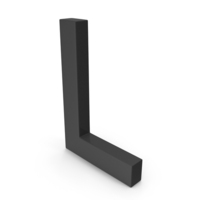 Black Uppercase Letter L PNG & PSD Images