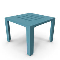 Blue Mini Plastic Stool PNG & PSD Images
