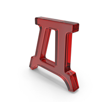 Red Glass Russian Capital D PNG & PSD Images