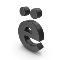 Russian Lowercase YO Black PNG & PSD Images