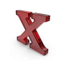 Russian KH (H) Red Glass PNG & PSD Images
