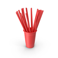 Red Straws PNG & PSD Images