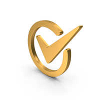Tick Mark In Circle Symbol PNG & PSD Images