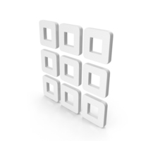9 Square Menu Frame Icon PNG & PSD Images