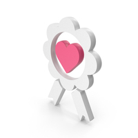 Heart In Badge Award Symbol PNG & PSD Images