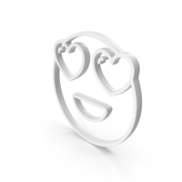 Face With Lovely Eyes Emoji PNG & PSD Images