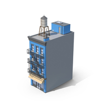 Blue Apartment Building PNG & PSD Images