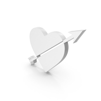 Heart With Arrow Symbol PNG & PSD Images