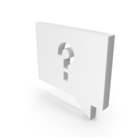 Question Mark Speech Bubble Symbol PNG & PSD Images