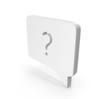 Question Mark In Square Speech Bubble Symbol PNG & PSD Images
