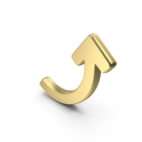 Up Curved Arrow Symbol PNG & PSD Images