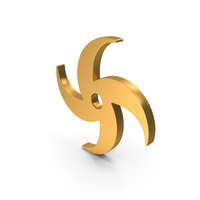 Gold Ninja Star Icon PNG & PSD Images