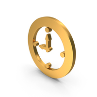 Gold Round Watch Icon PNG & PSD Images
