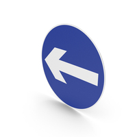 Irish Sign Turn Left PNG & PSD Images