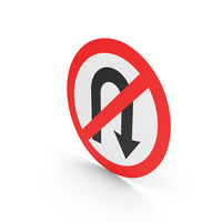 Irish Sign No U Turn PNG & PSD Images