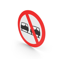 Irish No Overtaking Sign PNG & PSD Images